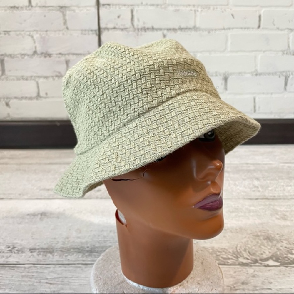 Kangol Bucket Hat Light Green Cotton Textured Size Small Like New Australian